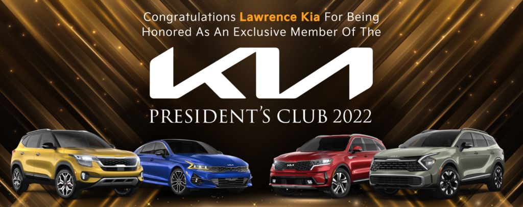 Lawrence Kia 2022 President's Club award